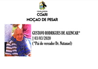 MOÇÃO DE PESAR - GUSTAVO ALENCAR