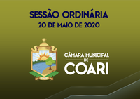 SESSÃO ORDINÁRIA DE 20 DE MAIO DE 2020